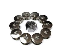 evernice Spulenetui + 10 Spulen für Singer Quantum Cxl, Xl10, Xl50 Bernette 320, 330, 340, 430