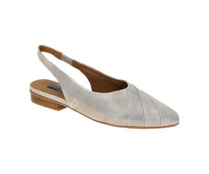 Everybody Brunilde Sling Pumps grau silber Glitzer für Damen, grau, Größe 38 EU