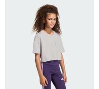 adidas Girl's Everyday Glam Cropped Graphic T-Shirt JUNIOR, Ice Lavender, 13-14 Years