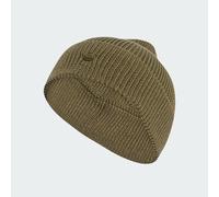 Everyday Icons Beanie mit Ton in Ton Metall Trefoil Olive Strata L/XL