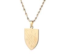 Everyiod Bosnien Und Herzegowina Karte Anhänger Halsketten Schmuck, Landkarte Halskette Ethnischer Stil Anhänger Kette Halsketten, Fernbeziehung Geschenk Für Frauen Männer,Gelb,50Cm