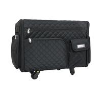 Everything Mary XL Rolltasche mit Flacher Oberseite, Nähmaschinenkoffer, Schwarz (gesteppt), 20 x 12.75 x 14 inches, Travel