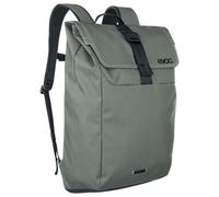 EVOC DUFFLE BACKPACK 16, Rucksack (wasserfestes und 100% PVC-freies Tarpualin, Deckel mit Aluminium-Hakenverschluss, Volumen: 16l, Gewicht: 825 g, Maße: 48 x 31 x 12 cm), Dark Olive - Black