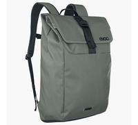EVOC DUFFLE BACKPACK 26, Rucksack (wasserfestes und 100% PVC-freies Tarpualin, Deckel mit Aluminium-Hakenverschluss, Volumen: 26l, Gewicht: 875 g, Maße: 50 x 31 x 17 cm), Dark Olive - Black