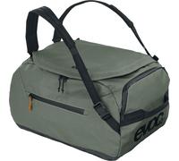 EVOC DUFFLE BAG 40, Sporttasche (wasserfestes und 100% PVC-freies Tarpualin, gepolsterte Schultergurte, Volumen: 40l, Gewicht: 865 g, Maße: 48 x 32 x 28 cm), Dark Olive - Black