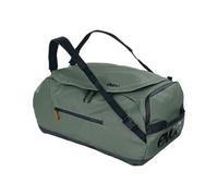 EVOC DUFFLE BAG 60, Sporttasche (wasserfestes und 100% PVC-freies Tarpualin, gepolsterte Schultergurte, Volumen: 60l, Gewicht: 965 g, Maße: 60 x 34 x 30 cm), Dark Olive - Black