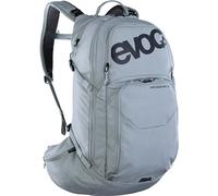 EVOC EXPLORER PRO 30, Rucksack (BODY HUGGING Passform, AIR FLOW CONTACT SYSTEM, AIRO FLEX Hüftgurt, inkl. Werkzeugfach, Trinkblasenfach für Trinkblasen bis 3l und Regenhülle, One Size), Silber