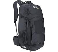 EVOC FR TOUR 30l Tourenrucksack, Fahrradrucksack (Backpack inkl. Rückenprotektor mit 95% Schockabsorption, ideale Fahrradtasche für Mehrtagestouren, Trinksystemaufnahme, Regenhülle), Schwarz