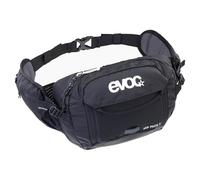 EVOC HIP PACK 3 + HYDRATION BLADDER 1,5 Hüfttasche mit Trinkblase (kompakte Bauchtasche mit Wassersack, optimaler Sitz, Volumen: 3 l), Schwarz