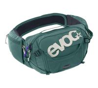 EVOC HIP Pack PRO 3, Hüfttasche (AERO Flex Hüftgurt, Bauchtasche mit AIR Flow Contact System, Mesh-Material, Werkzeugfach, perfekes Fahrradzubehört für Trail-Liebhaber), Bottle Green