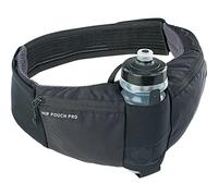 EVOC HIP POUCH PRO Hüfttasche für Fahrradtouren (Bauchtasche mit verstellbaren Gurten inkl. 550 ml Trinkflasche, 2 Hüftgurttaschen, ideale Utility Pouch, Fassungsvermögen: 1,5 L), Schwarz