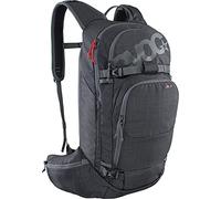 EVOC LINE 20 Tourenrucksack, Skirucksack (NEURALITE SYSTEM, separates Lawinenfach mit Notfallplan, Ski-/Snowboard Befestigungsmöglichkeiten, Hüftgurttaschen, BODY HUGGING), Karbongrau meliert
