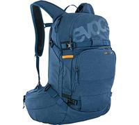 EVOC LINE PRO 20 Touren-Rucksack (LITESHIELD PLUS Protection, Trinkblasenfach, isolierter Schultergurt, Lawinenfach, Ski-Halterung, Snowboard-Halterung, Body Hugging, Hüftgurt), Denim Blau