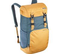 EVOC MISSION 22l Reiserucksack Tagesrucksack Top-Loader-Rucksack für den täglichen Einsatz (Volumen: 22 l, Organiser-Fächer, gepolstertes Laptop- und Tablet-Fach), Schiefer Grau / Lehm Gelb