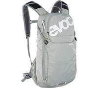 EVOC RIDE 12 Protektor Fahrradrucksack, Trekkingrucksack für Trails & Alltag (cleveres Taschenmanagement, AIR-PAD-Rückenpolsterung, Helmhalterung, Backpack inkl. 2l Trinkblase), Steingrau