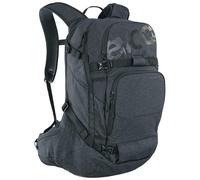 EVOC LINE PRO 30 Touren-Rucksack (LITESHIELD PLUS Protection, Boddy Hugging, Ski-Halterung, Snowboard-Halterung, Trinkflaschenfach, isolierter Schultergurt, Quick Back Access, Lawinenfach), Schwarz