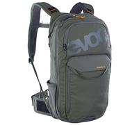 EVOC STAGE 12, Backpack (verstellbare Schultergurte durch BRACE LINK, AIR FLOW CONTACT SYSTEM, inkl. Trinkblasenfach, Werkzeugfach und Komprimierungsgurte, One Size), Dark Olive