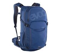 EVOC STAGE 18, Backpack (verstellbare Schultergurte durch BRACE LINK, AIR FLOW CONTACT SYSTEM, inkl. Trinkblasenfach, Werkzeugfach und Komprimierungsgurte, One Size), Denim