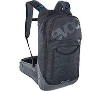 EVOC TRAIL PRO 10 Rucksack, Schwarz/Carbon Grau, S/M | Rucksack für Trailriding & Renneinsätze, Backpack, leichter Fahrradrucksack, LITESHIELD PLUS Rückenprotektor