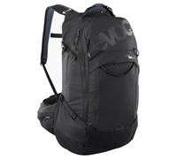EVOC TRAIL PRO BLACKLINE 26 Protektorrucksack (leichter Rucksack mit Rückenprotektor, inkl. Trinkblasenfach, optimaler Sitz, L/XL), Schwarz