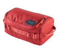 EVOC WASH BAG Kulturtasche Kulturbeutel für den Reisealltag (Organiser-Fächer mit individueller Raumteilung, herausnehmbarer Taschenspiegel, integrierter Haken zum Aufhängen), Chili Rot