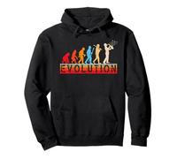 Evolution of Man Saxophonspieler Saxophonist im Retro-Stil Pullover Hoodie