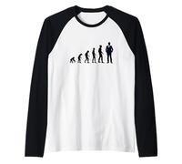 Evolution Schnittmuster für Herren, humorvoll, Geschenkidee Raglan