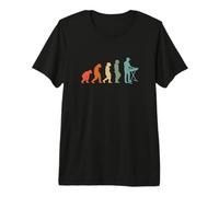 Evolution Synth-Pop, New-Wave-Musik Vintage Synthesizer Premium T-Shirt