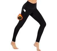 Ewedoos Thermo Leggings Damen Gefüttert mit Taschen High Waist Thermoleggings Damen Winter Laufhose Yogahose Sporthose für Fitness Laufen Wandern