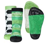 EWERS 2er-Pack Fussball Stoppersocken SoftStep, Socken mit Antirutschsohle für Jungen, Anti-Rutsch-Socken mit Gummisohle, 2 Paar rutschfeste Kindersocken für Jungs, Größe 23-24