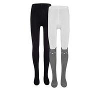 EWERS 2er Pack Katze uni Kinderstrumpfhose Mädchen, MADE IN GERMANY, Doppelpack Strumpfhose Mädchenstrumpfhose