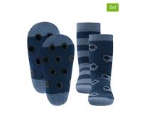 ewers 2er-Set: ABS-Socken in Blau - Größe 27-30 | Babysocken Strumpfhosen