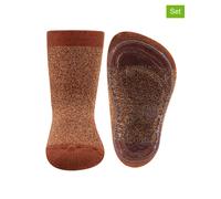 ewers 2er-Set: ABS-Socken "SoftStep" in Hellbraun - Größe 27/28 | Kinder Socken Strumpfhosen