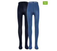 ewers 2er-Set: Strumpfhose in Blau - Größe 134 | Kinder Socken Strumpfhosen
