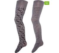 ewers 2er-Set: Strumpfhose "Love" in Schwarz - Größe 110 | Kinder Socken Strumpfhosen