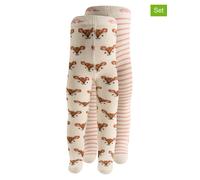 ewers 2er-Set: Strumpfhosen in Beige - Größe 92 | Babysocken Strumpfhosen