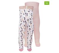 ewers 2er-Set: Strumpfhosen in Rosa - Größe 56 | Babysocken Strumpfhosen