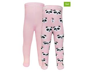 ewers 2er-Set: Strumpfhosen in Rosa - Größe 80 | Babysocken Strumpfhosen