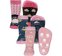 EWERS 3er-Pack ÜBERRASCHUNGSPAKET SONDERPOSTEN Stoppersocken - individuell gefüllt - 3 Paar Socken mit Antirutschsohle für Mädchen, Anti-Rutsch-Socken, rutschfeste Kindersocken, Größe 23-24