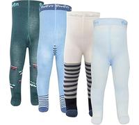 EWERS 4er-Pack ÜBERRASCHUNGSPAKET SONDERPOSTEN Baby- & Kinderstrumpfhosen - individuell gefüllt - 4 Strumpfhosen aus Baumwolle für Jungen, MADE IN EUROPE, Bunt, Größe 62