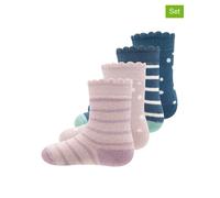 ewers 4er-Set: Socken in Blau - Größe 16/17 | Babysocken Strumpfhosen
