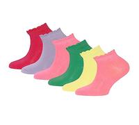 EWERS 6er-Pack Uni Sneaker, Basic Socken für Mädchen und Jungen, Baumwolle, MADE IN EUROPE, Mädchensocken Jungensocken Kindersocken, Größe 23-26, bunte Auswahl