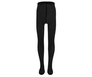 EWERS Baby- und Kinderstrumpfhose für Mädchen Rippe Rippstruktur, MADE IN EUROPE, Strumpfhose Baumwolle Uni Basic 122-128