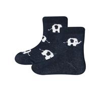 Ewers Baby- und Kinderthermosocken 2er Pack Elefant navy Gr. 16-17