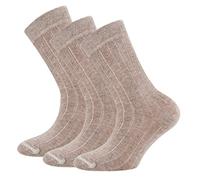 EWERS Retro-Chic Socken 3er-Pack Rippe für Kinder - Klassische Rippstruktur, trendige Farben und optimale Passform - Made in Germany - Beige, Größe 39-42
