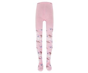 ewers Strumpfhose "Pferde" in Rosa - Größe 98 | Kinder Socken Strumpfhosen