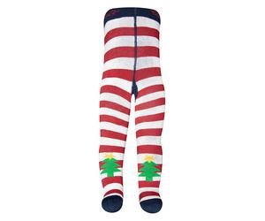 ewers Strumpfhose "Tannenbaum" in Bunt - Größe 68 | Babysocken Strumpfhosen