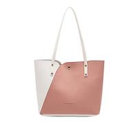 EWFAS Damen Tote-Bag Shopper-Tasche Schultertasche, modische Farbblock-Handtasche Citytasche aus Synthetikleder, geräumige Tasche für Büro Alltag Einkauf Reise Wochenende Geschenk für Frauen