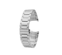 ewgrkba 21 mm solides Arc Mouth Edelstahl-Uhrenarmband, kompatibel mit Mido Commander M021407 M021431, Metallarmband for Herren, M021-Uhrenkette(Silver)