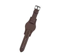 ewgrkba 22 mm schwarz-braunes Uhrenarmband, kompatibel mit Panerai PAM111/441, Fossil CH2564 CH2565, Casio MDV-106 MTP-VD01, Uhrenarmband mit Herrenarmband(Brown-black,24mm)